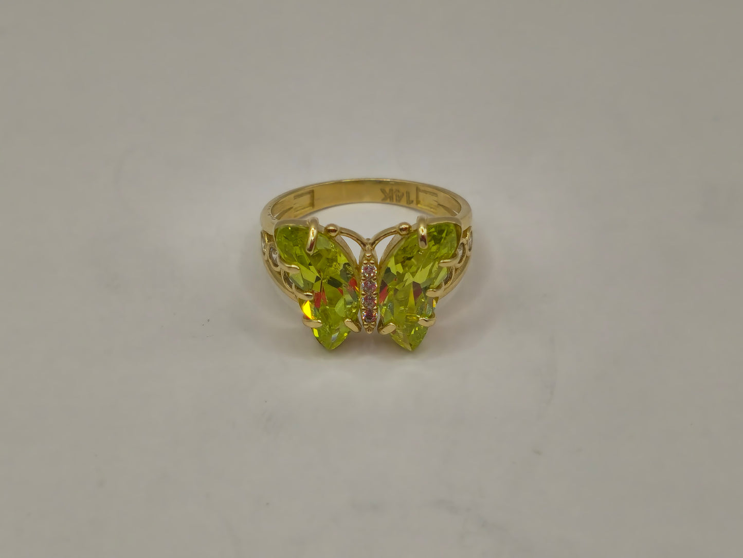 ANILLOS P/DAMA 14 KT Size "7" Weight 4.3 G