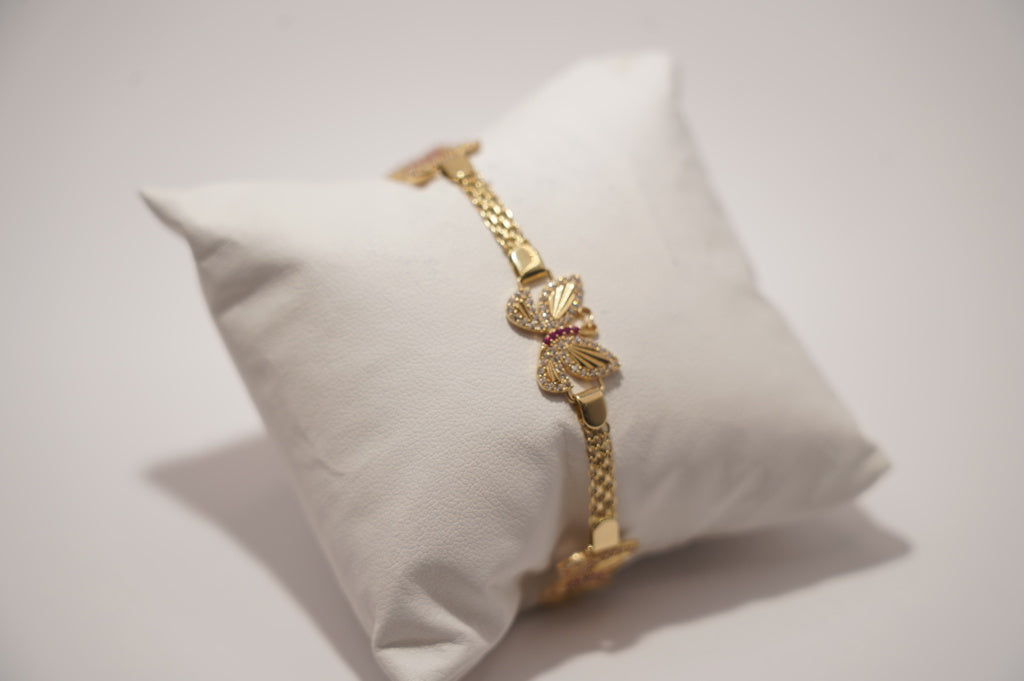 PULSERA MARIPOSA 14 KT Weight 8.4 G