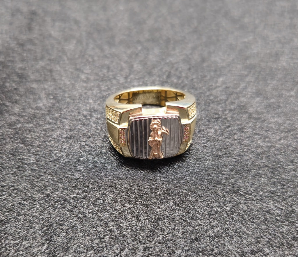 ANILLOS SORTIJA P/ HOMBRE 14 KT Size 9 ½ Weight 7.8 G