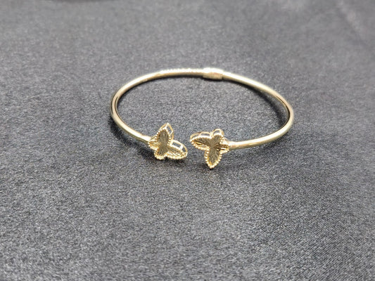 PULSERA BANGLE BUTTERFLY 14 KT Weight 7.2 G