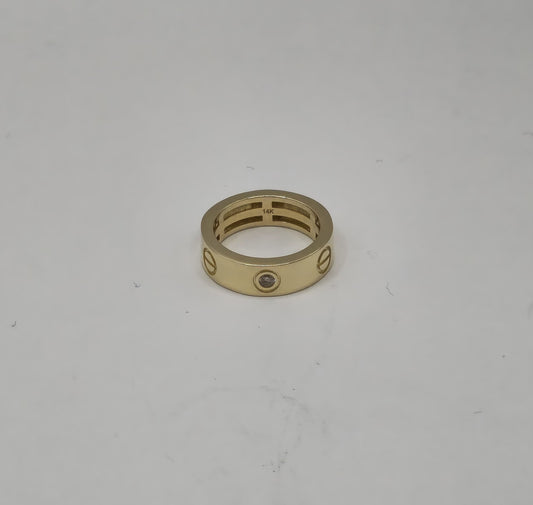 CARTIER RINGS 14 KT Size 5 ½ Weight 2.7 G