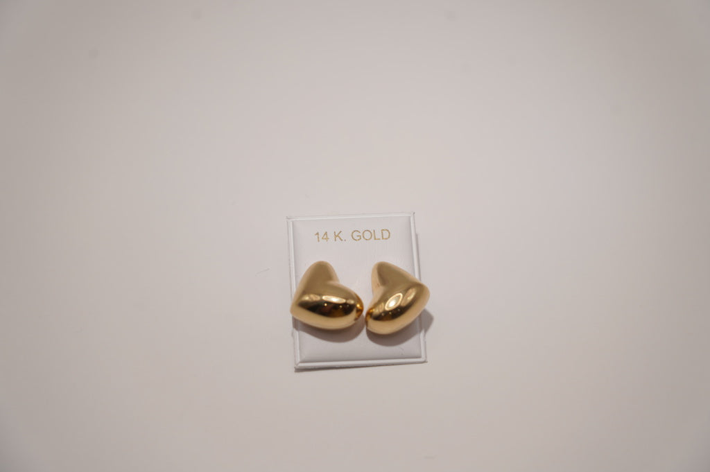 HEART EARRINGS 14 KT Weight 2.5 Gr.