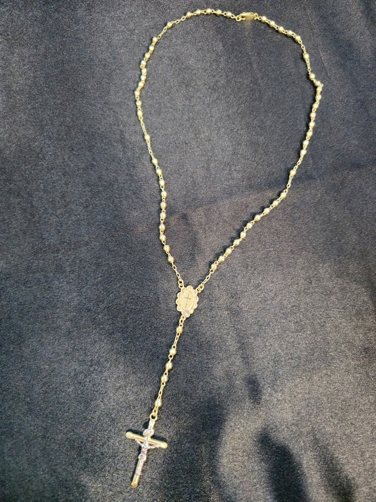 GOLD ROSARIES 14 KT Size "20" Weight 13.8 G