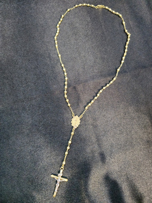 GOLD ROSARIES 14 KT Size "20" Weight 13.8 G