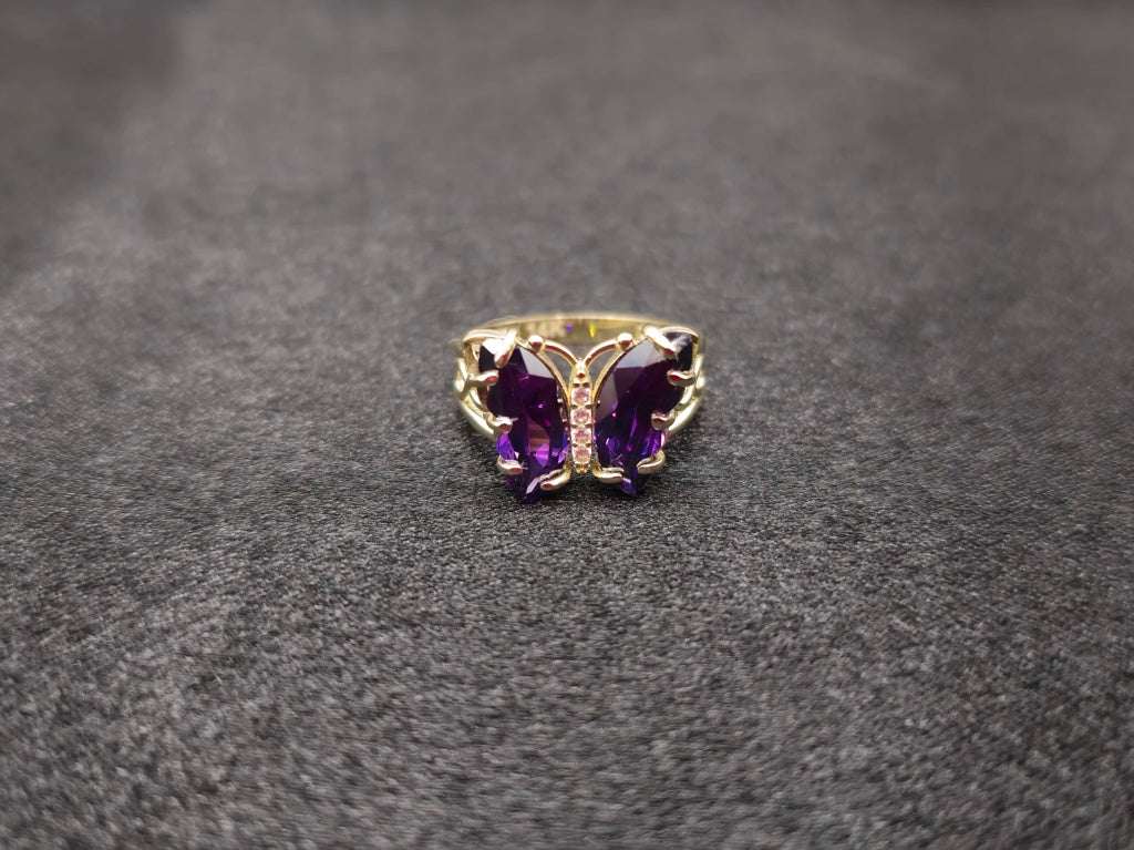 BUTTERFLY LADIES RINGS 14 KT Size 6 ½ Weight 4.0 G