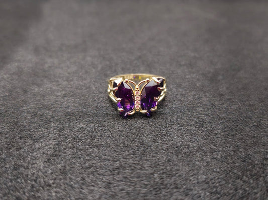 BUTTERFLY LADIES RINGS 14 KT Size 6 ½ Weight 4.0 G