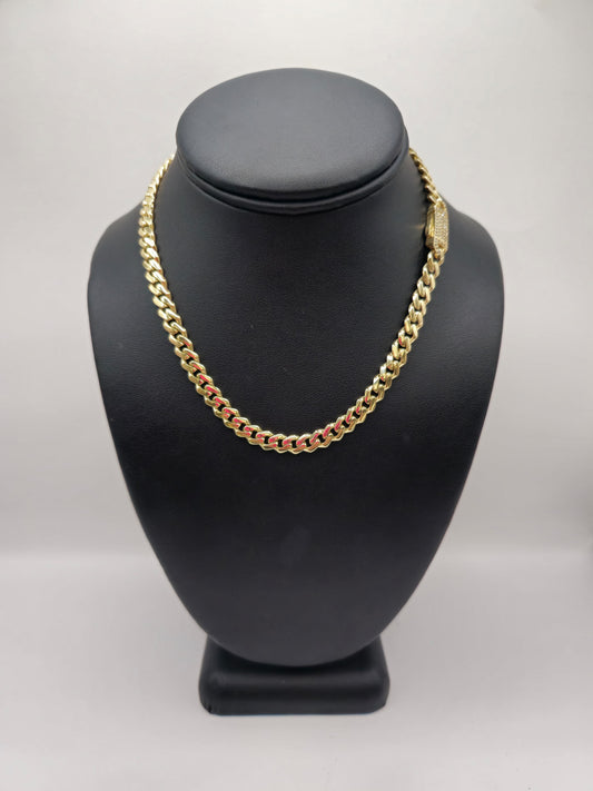 BABY MONACO CHAIN ​​14 KT Size "16" x 7 mm Weight 17.1 G