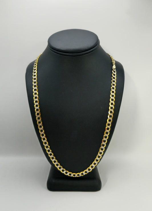 BRIGHT DIAMOND CUT CHAIN ​​14 KT Size "24" x 7 mm Weight 26.9 g