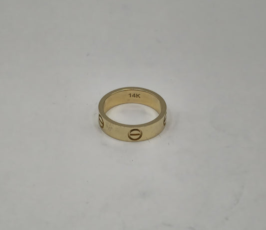 CARTIER RINGS 14 KT Size "6" Weight 2.2 G