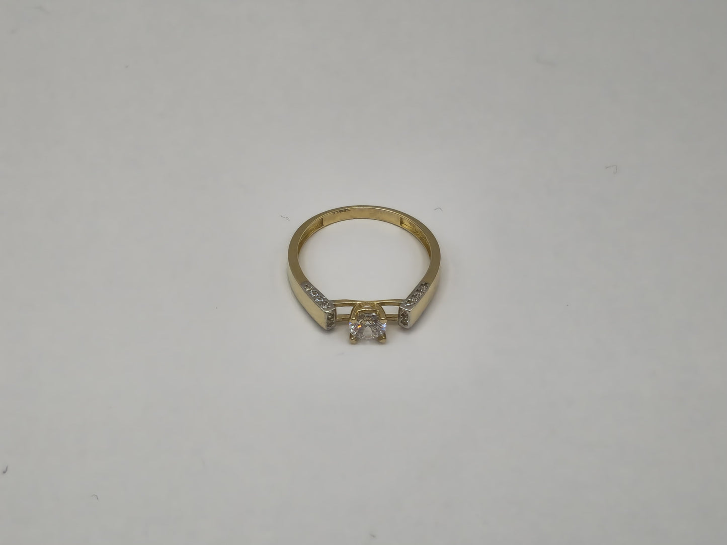 SOLITAIRE RINGS 14 KT Size "8" Weight 2.2 G