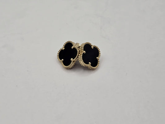 ARETES VAN CLEEF NEGRO 14 KT Weight 3.2 G