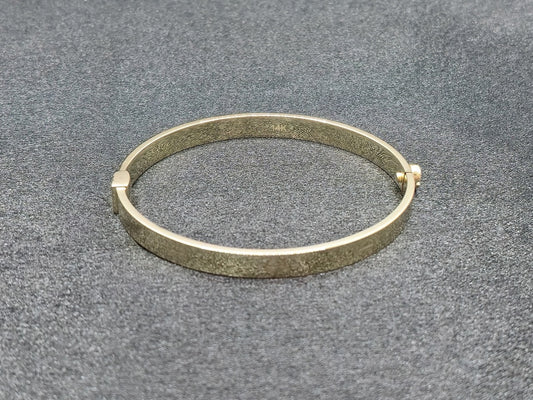 FASHION BANGLE BRACELET 14 KT Weight 9.4 G