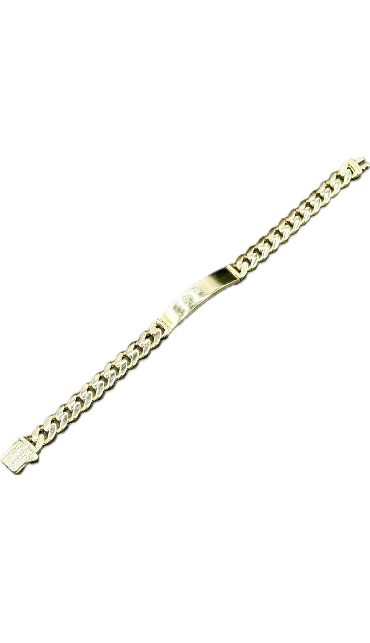 PULSERA MÓNACO (PERSONALIZABLES PARA NOMBRES, FECHAS...) │14 KT. ORO - 17.5 GR.