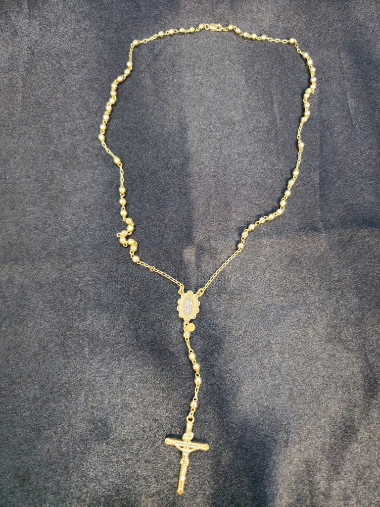 GOLD ROSARIES 14 KT Size "22" Weight 14.0 G