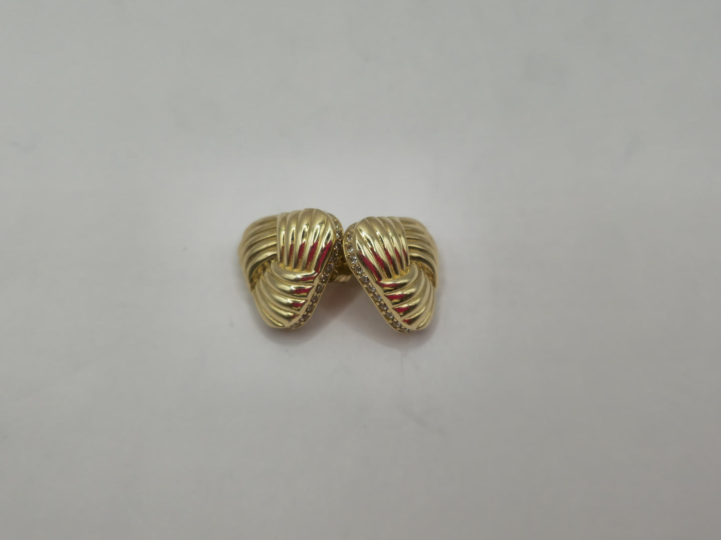 OMEGA EARRINGS 14 KT Weight 4.9 G