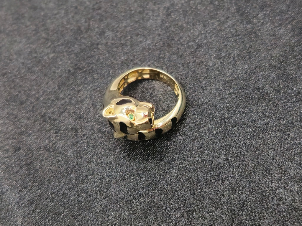 PANTERA RINGS 14 KT Size 5 ½ Weight 4.1 G