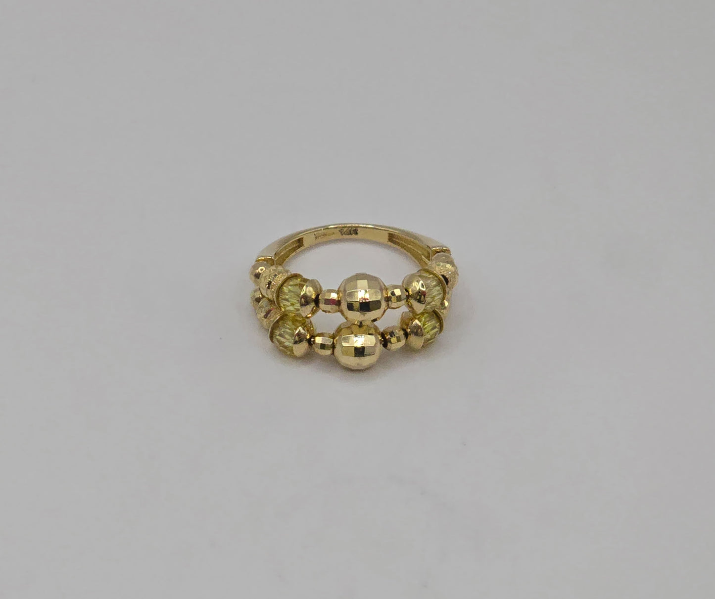 ANILLOS CARTIER 14 KT Size "6" Weight 4.9 G