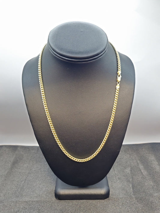 CUBAN CHAIN 10 KT Size "20" x 4 mm Weight 11.5 G