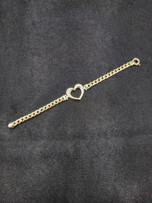 HEART BRACELET 10 KT Weight 8.4 G